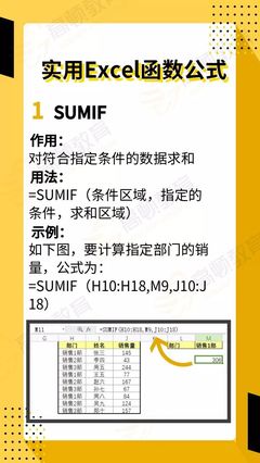 sumif函数的作用是,sumifs函数作用